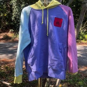 Teddy Fresh Color Block Hooded Sweatshirt